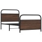 vidaXL Giroletto senza Materasso Rovere Marrone 107x203 cm Truciolato
