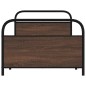 vidaXL Giroletto senza Materasso Rovere Marrone 107x203 cm Truciolato