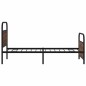 vidaXL Giroletto senza Materasso Rovere Marrone 107x203 cm Truciolato
