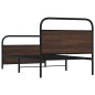 vidaXL Giroletto senza Materasso Rovere Marrone 107x203 cm Truciolato