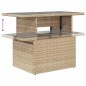 vidaXL Set Divano da Giardino 8 pz con Cuscini Beige in Polyrattan