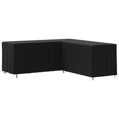 vidaXL Coperture per Divano a L 2pz 254x254x80 cm 420D Tessuto Oxford