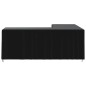 vidaXL Coperture per Divano a L 2pz 254x254x80 cm 420D Tessuto Oxford