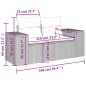 vidaXL Set Divano da Giardino 5pz con Cuscini Grigio Chiaro Polyrattan