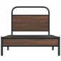 vidaXL Giroletto senza Materasso Rovere Marrone 100x200 cm Truciolato vidaXL Giroletto senza Materasso Rovere Marrone 100x200 cm Truciolato