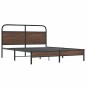 vidaXL Giroletto senza Materasso Rovere Marrone 160x200 cm Truciolato vidaXL Giroletto senza Materasso Rovere Marrone 160x200 cm Truciolato