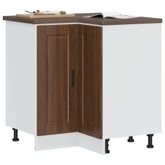 vidaXL Base ad Angolo Cucina Porto Rovere Marrone in Legno Multistrato