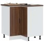 vidaXL Base ad Angolo Cucina Porto Rovere Marrone in Legno Multistrato
