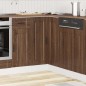 vidaXL Base ad Angolo Cucina Porto Rovere Marrone in Legno Multistrato