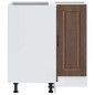 vidaXL Base ad Angolo Cucina Porto Rovere Marrone in Legno Multistrato