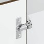 vidaXL Base ad Angolo Cucina Porto Rovere Marrone in Legno Multistrato