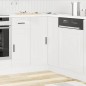 vidaXL Base ad Angolo Cucina Porto Bianco Lucido in Legno Multistrato