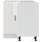 vidaXL Base ad Angolo Cucina Porto Bianco Lucido in Legno Multistrato