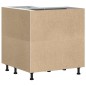 vidaXL Base ad Angolo Cucina Porto Bianco Lucido in Legno Multistrato