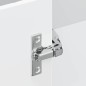 vidaXL Base ad Angolo Cucina Porto Bianco Lucido in Legno Multistrato