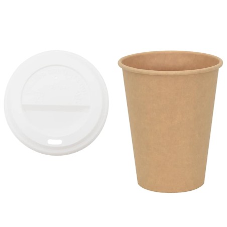 vidaXL Tazze da Caffè in Carta con Coperchi 1000 pz 12oz 300 ml