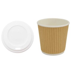 vidaXL Tazze da Caffè in Carta con Coperchi 1000 pz 4oz 100 ml