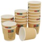 vidaXL Tazze da Caffè in Carta con Coperchi 1000 pz 4oz 100 ml