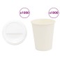 vidaXL Tazze da Caffè in Carta con Coperchi 1000 pz 8oz 200 ml vidaXL Tazze da Caffè in Carta con Coperchi 1000 pz 8oz 200 ml