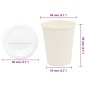 vidaXL Tazze da Caffè in Carta con Coperchi 1000 pz 8oz 200 ml vidaXL Tazze da Caffè in Carta con Coperchi 1000 pz 8oz 200 ml