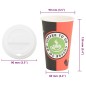 vidaXL Tazze da Caffè in Carta con Coperchi 1000 pz 16oz 400 ml vidaXL Tazze da Caffè in Carta con Coperchi 1000 pz 16oz 400 ml