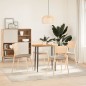 vidaXL Piano per Tavolo 80x40x4 cm in Rovere Massello Ovale