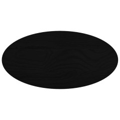 vidaXL Piano Tavolo Marrone Scuro 80x40x4 cm in Rovere Massello Ovale