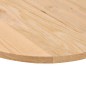 vidaXL Piano per Tavolo 100x50x2 cm in Rovere Massello Ovale