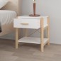 Tavolino da Letto Bianco 42x38x45 cm in Legno Multistrato Tavolino da Letto Bianco 42x38x45 cm in Legno Multistrato