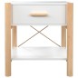 Tavolino da Letto Bianco 42x38x45 cm in Legno Multistrato Tavolino da Letto Bianco 42x38x45 cm in Legno Multistrato