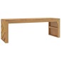 vidaXL Tavolino da Salotto 110x35x38 cm in Legno Massello di Teak
