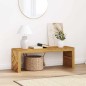 vidaXL Tavolino da Salotto 110x35x38 cm in Legno Massello di Teak