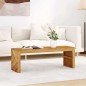 vidaXL Tavolino da Salotto 110x35x38 cm in Legno Massello di Teak
