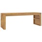 vidaXL Tavolino da Salotto 110x35x38 cm in Legno Massello di Teak