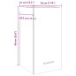 vidaXL Mobile Pensile Legno Antico 30x31x60 cm in Legno Multistrato vidaXL Mobile Pensile Legno Antico 30x31x60 cm in Legno Multistrato