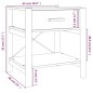 Tavolino da Letto Bianco 42x38x45 cm in Legno Multistrato Tavolino da Letto Bianco 42x38x45 cm in Legno Multistrato