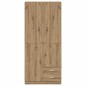 vidaXL Armadio Rovere Artigianale 80x52x180 cm in Legno Multistrato vidaXL Armadio Rovere Artigianale 80x52x180 cm in Legno Multistrato