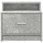 vidaXL Comodini con Cassetto 2 pz Grigio Cemento 51x31x47 cm