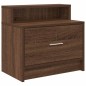 vidaXL Comodino con Cassetto Rovere Marrone 51x31x47 cm vidaXL Comodino con Cassetto Rovere Marrone 51x31x47 cm