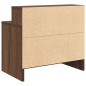 vidaXL Comodino con Cassetto Rovere Marrone 51x31x47 cm vidaXL Comodino con Cassetto Rovere Marrone 51x31x47 cm