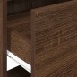 vidaXL Comodino con Cassetto Rovere Marrone 51x31x47 cm vidaXL Comodino con Cassetto Rovere Marrone 51x31x47 cm