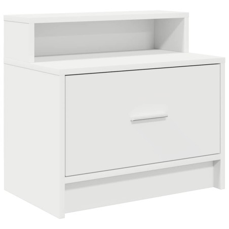 vidaXL Comodino con Cassetto Bianco 51x31x47 cm