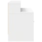 vidaXL Comodino con Cassetto Bianco 51x31x47 cm vidaXL Comodino con Cassetto Bianco 51x31x47 cm