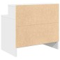 vidaXL Comodino con Cassetto Bianco 51x31x47 cm vidaXL Comodino con Cassetto Bianco 51x31x47 cm