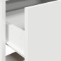 vidaXL Comodino con Cassetto Bianco 51x31x47 cm vidaXL Comodino con Cassetto Bianco 51x31x47 cm