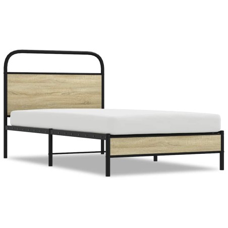 vidaXL Giroletto senza Materasso Rovere Sonoma 100x190cm in Truciolato