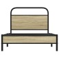 vidaXL Giroletto senza Materasso Rovere Sonoma 100x190cm in Truciolato