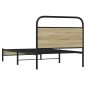 vidaXL Giroletto senza Materasso Rovere Sonoma 100x190cm in Truciolato