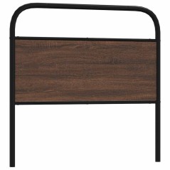 vidaXL Testiera Rovere Marrone 107 cm in Acciaio e Truciolato