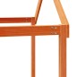 vidaXL Letto a Castello con Tetto Cera 80x200 cm Legno Massello Pino